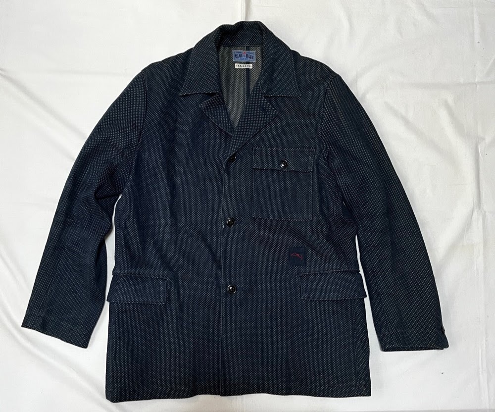 送料無料　BLUE BLUE ARIGATO ブルーブルー　刺し子 カバーオール ジャケット 藍 porter classic BLUEBLUE HRM 聖林公司 剣道 道着 刺子