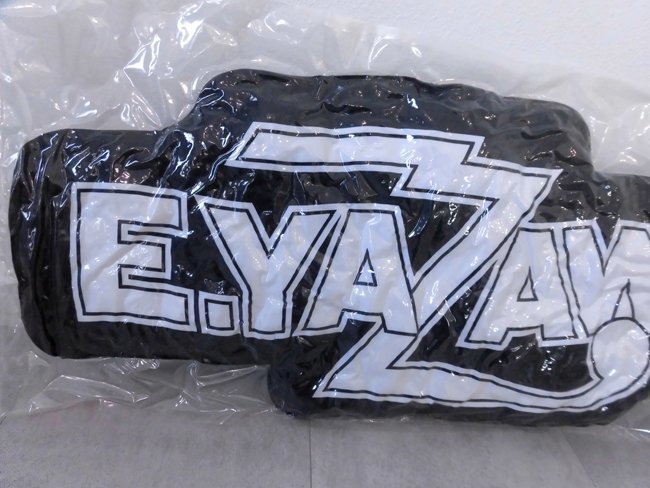新品 未開封/矢沢永吉 E.YAZAWA クッション ロゴ/羽ロゴ 大 /ファン