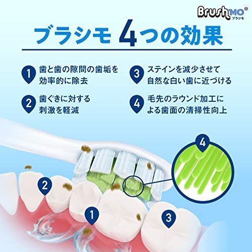 【在庫限り】替ブラシ ソニッケアー 対応 8本 普通 ダイヤモンドクリーン ブラシモ フィリップス 互換ブラシ_4