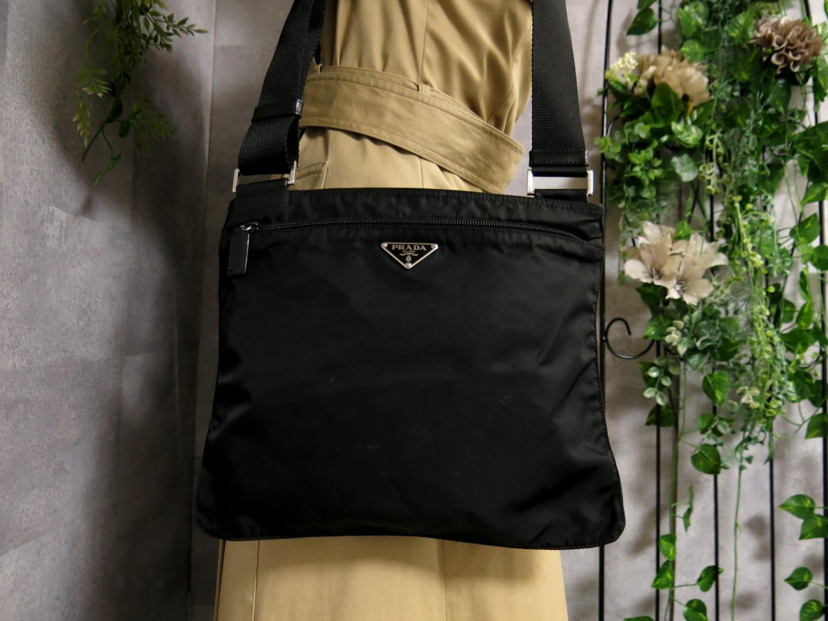 PRADA プラダ ポコノ ナイロン - ○超美品○PRADA 美品 プラダ○三角ロゴ