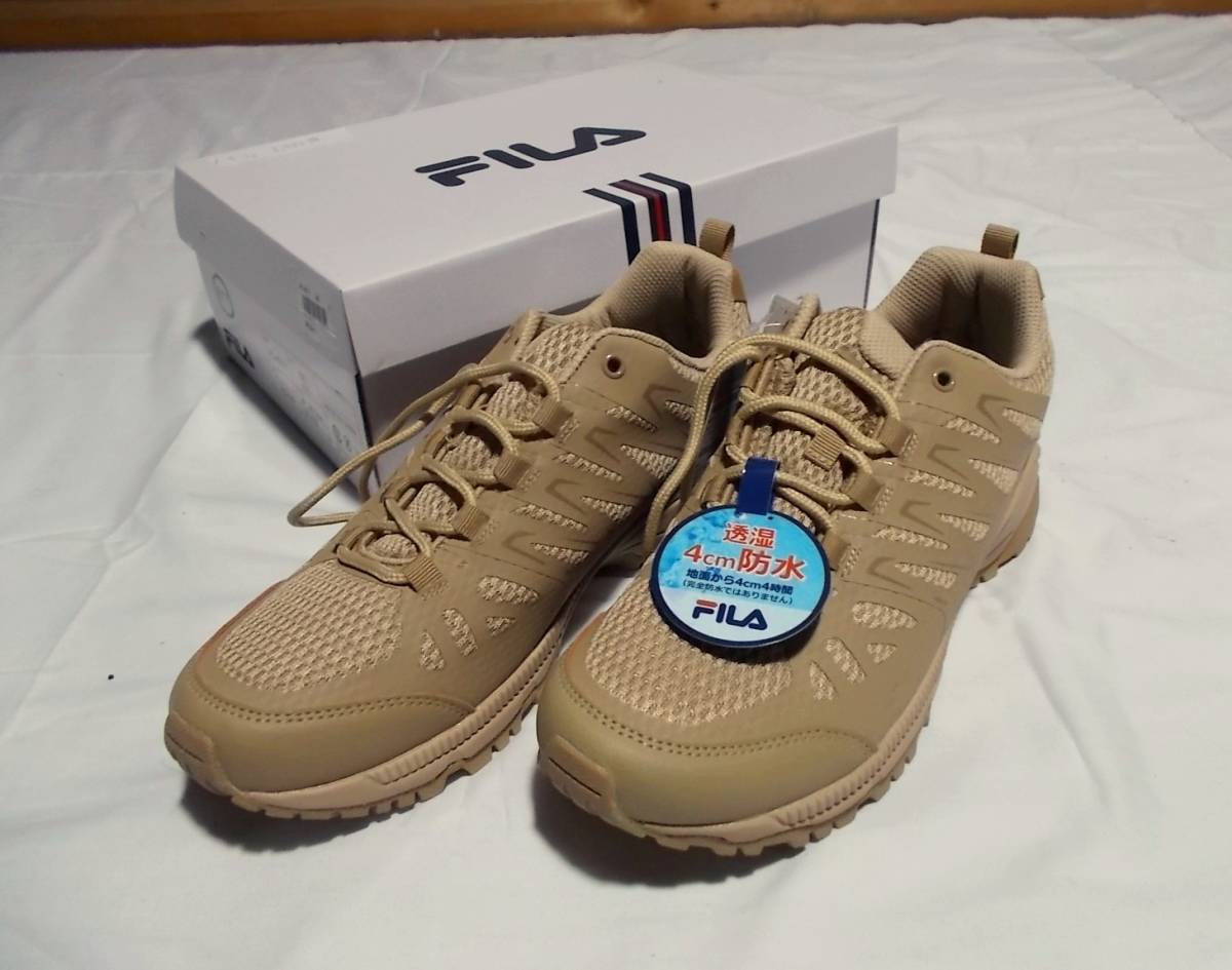 FILA(フィラ)/PIZZONI☆26.5cm/US8.5/ベージュ☆厚底/透湿防水(地上4cm 