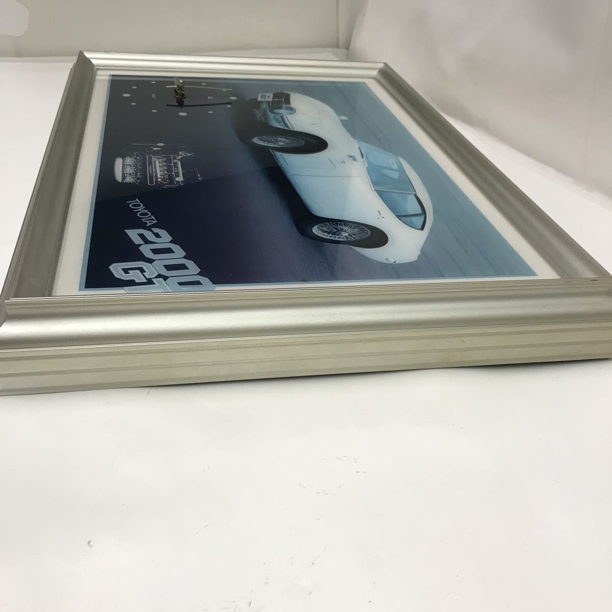 130 中古 トヨタ 希少 非売品 TOYOTA 壁掛け時計 2000GT ジャンク 額 