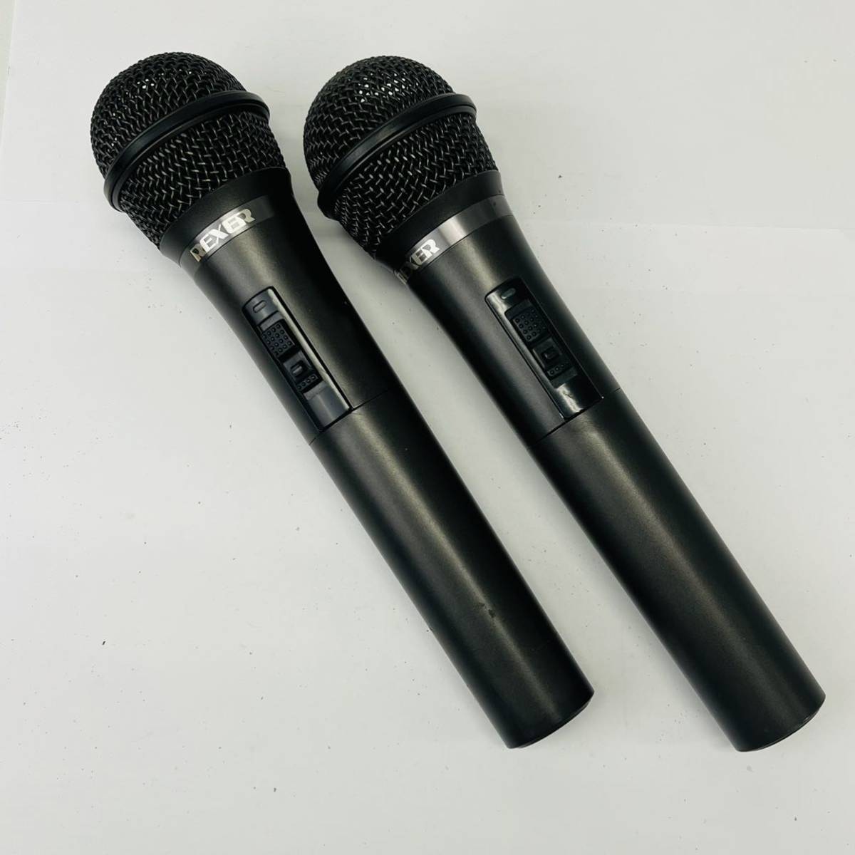 ☆1円〜☆ REXER レクサー ワイヤレスマイク RZM-800 2本 セット ジャンク ワイヤレスマイクロフォン