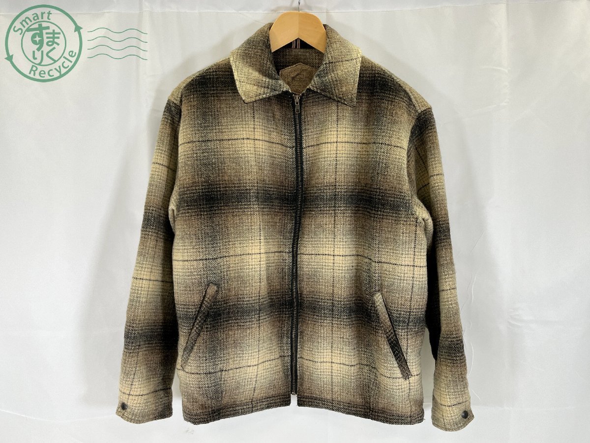 01210505　■Woolrich ウールリッチ シャツジャケット 裏ボア チェック柄 メンズ Mサイズ USA製 ビンテージ USA古着 中古