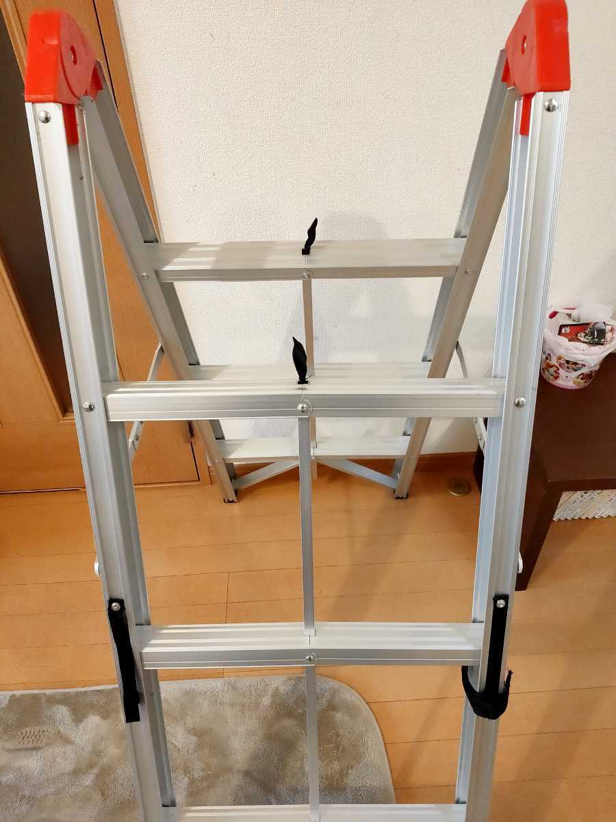 スティック型 脚立 3段 折りたたみ 軽量 アルミ コンパクト収納