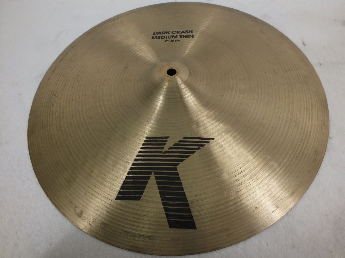 ♪ Zildjian ジルジャン DARK CRASH MEDIUM THIN クラッシュシンバル 中古 現状品 230111G6358