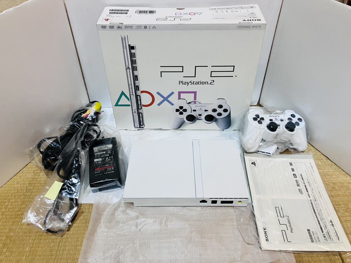 人気SALE，100%新品 ほぼ 同様 極上 SONY ソニー PS2 プレステ2 PlayStation SCPH-79000 CW 白 ホワイト 完品 動作良好(本体)｜売買されたオークション情報、yahooの商品情報をアーカイブ公開 - オークファン 本体、アクセサリー