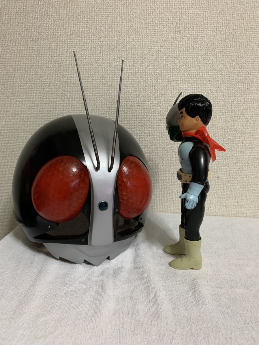 当時物 仮面ライダー 旧1号ソフビ 旧バンダイ ポピー タカトク