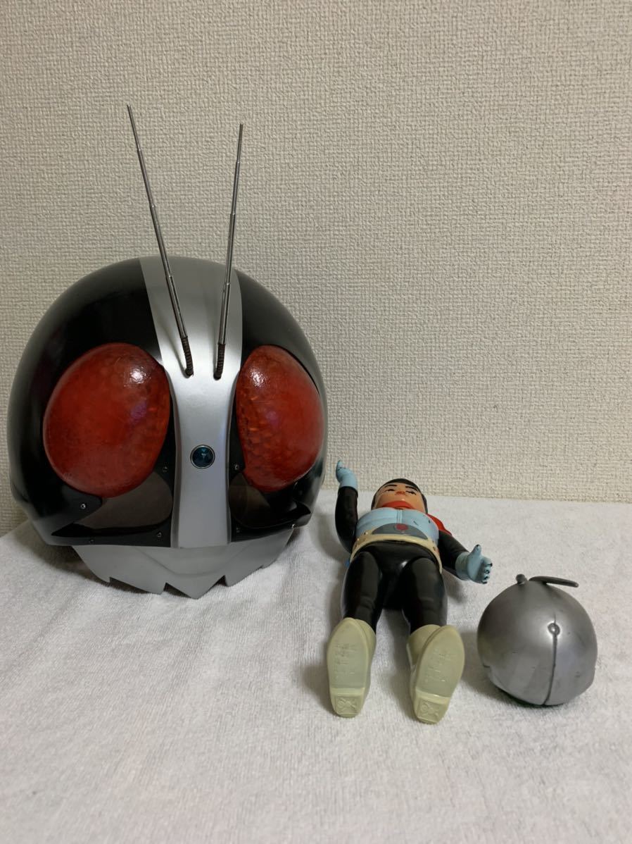 当時物 仮面ライダー 旧1号ソフビ 旧バンダイ ポピー タカトク