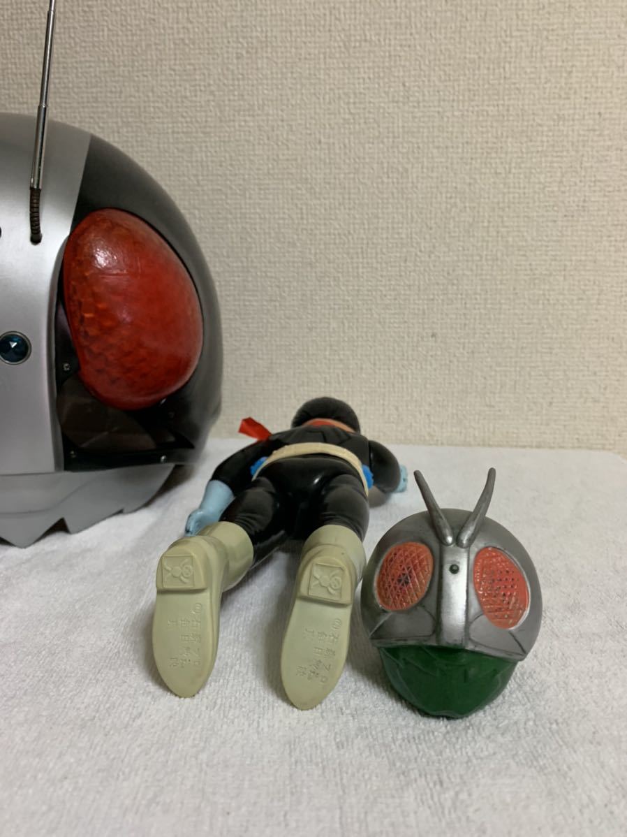 当時物 仮面ライダー 旧1号ソフビ 旧バンダイ ポピー タカトク