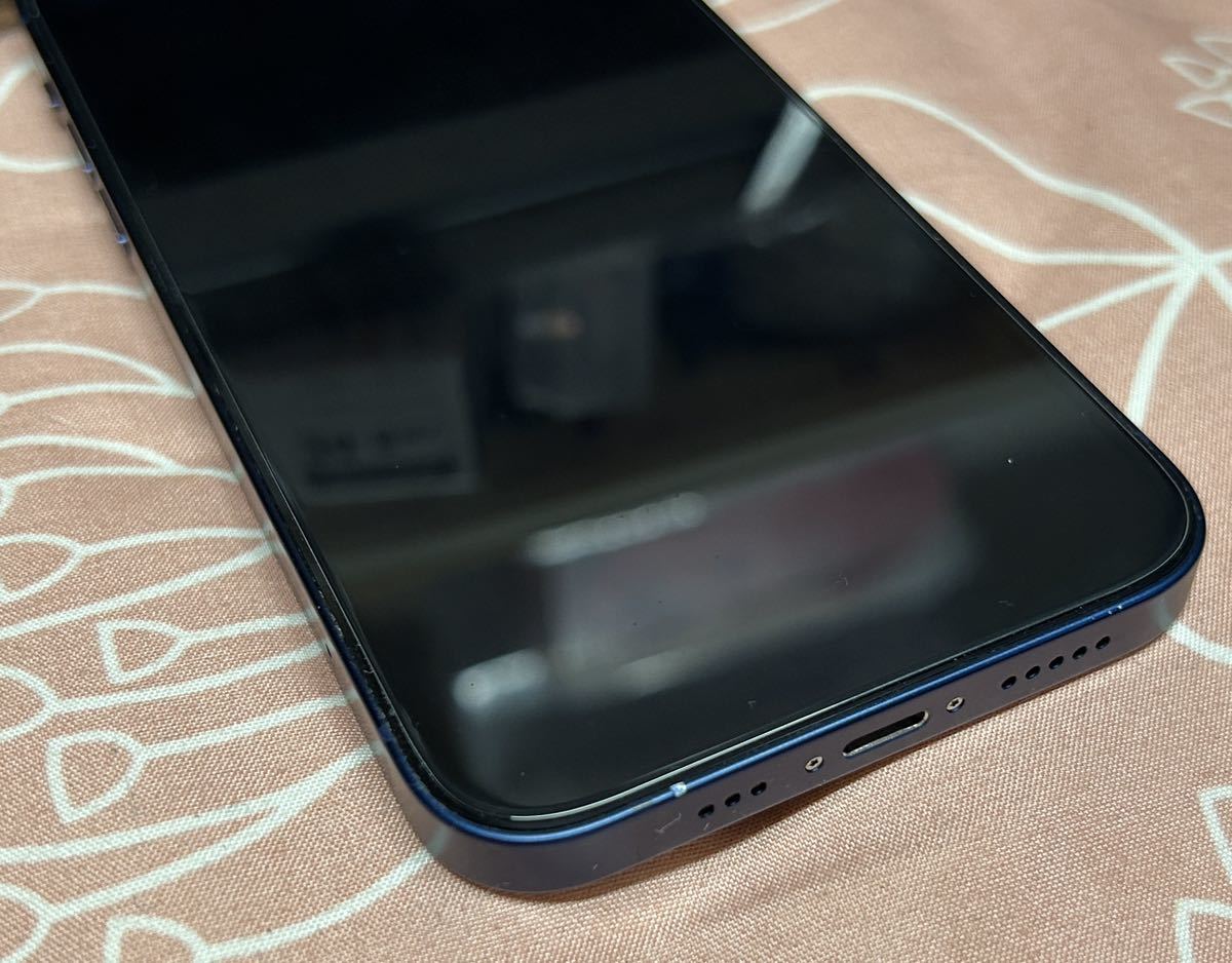 【美品】iPhone12 ブルー 128GB SIMフリー AppleCare+期間中 バッテリー最大容量93% 一括購入品残債なし _8