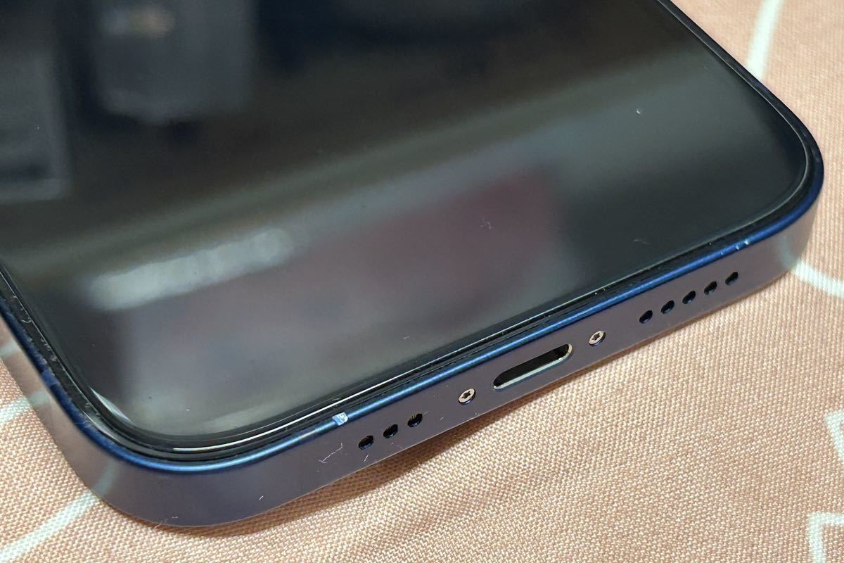 【美品】iPhone12 ブルー 128GB SIMフリー AppleCare+期間中 バッテリー最大容量93% 一括購入品残債なし _9