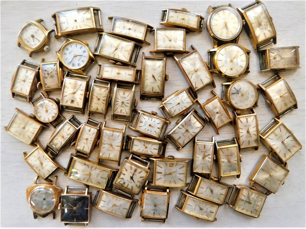 8.レディース金色手巻き時計沢山４７個