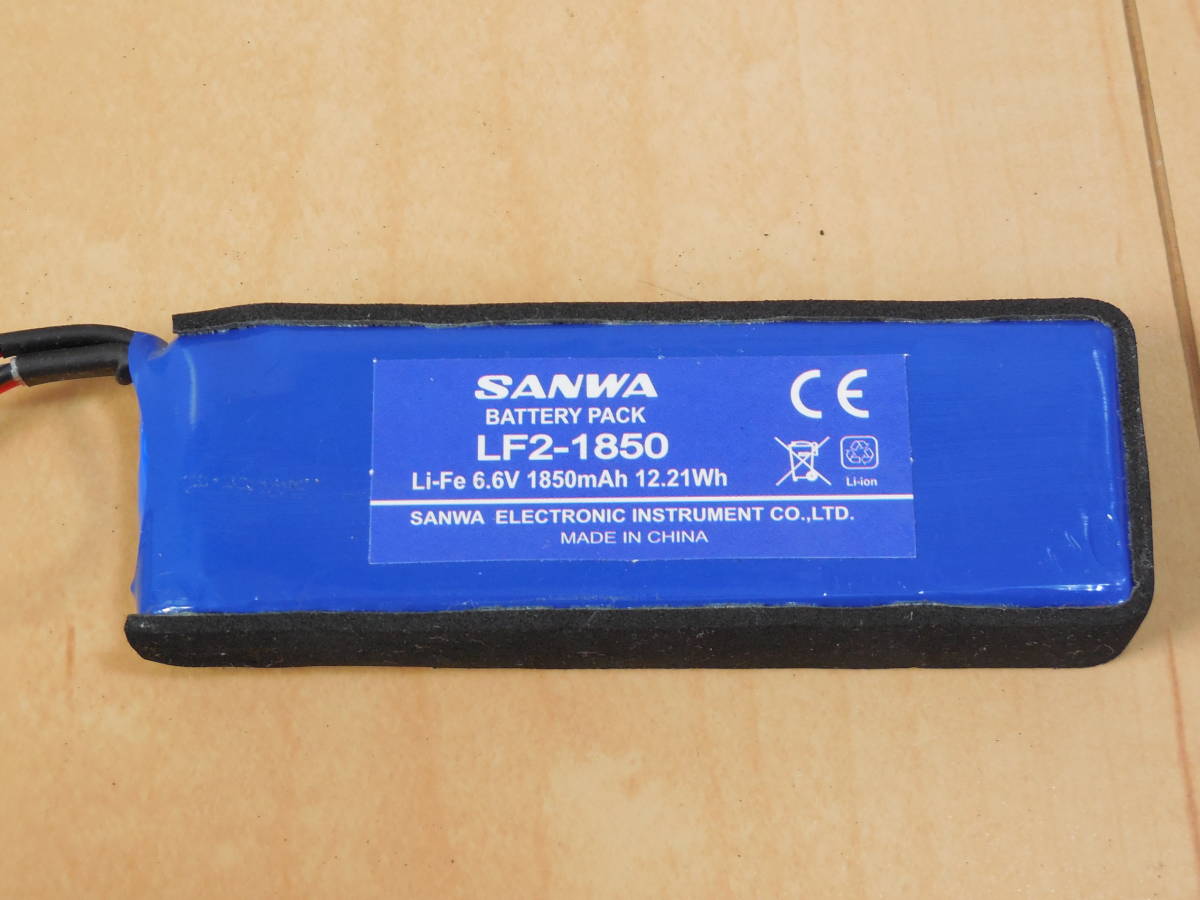 1-420 サンワ LF2-1850 バッテリー Li-Fe 6.6V 1850mAh 12.21Wh