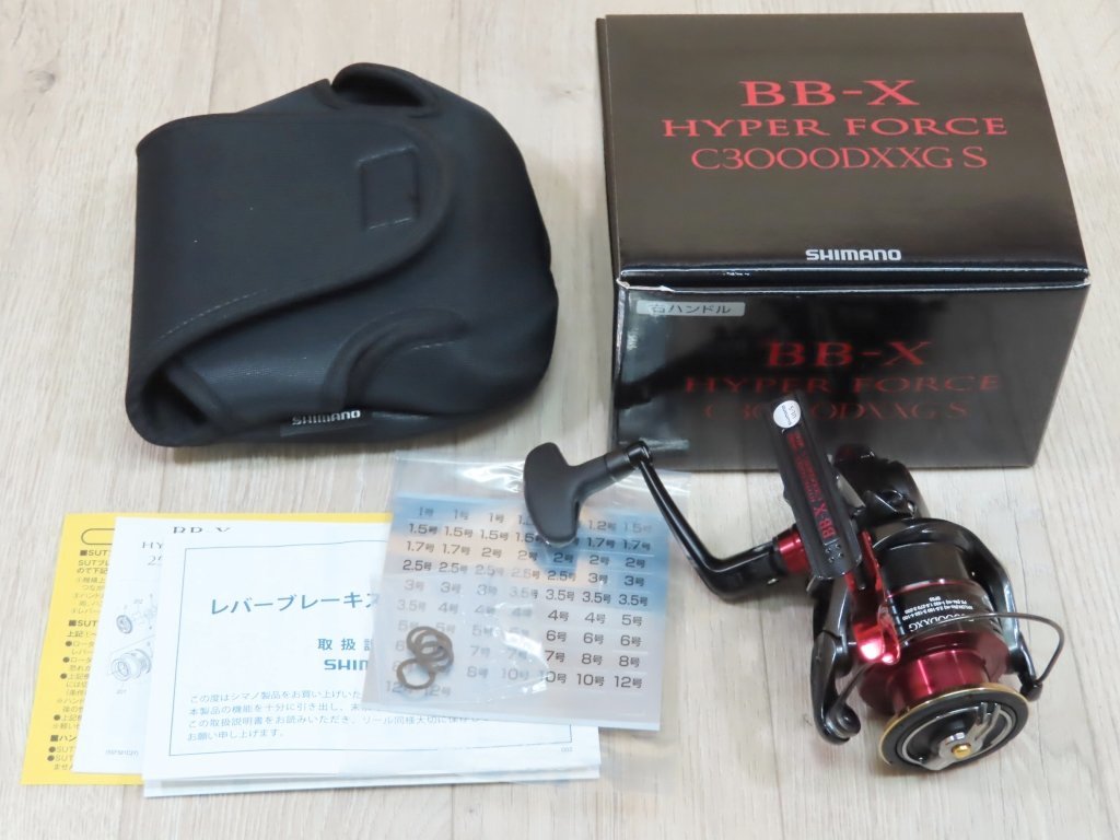 ☆未使用・シマノ 22 BB-X ハイパーフォース C3000DXXG S 右巻・現行モデル