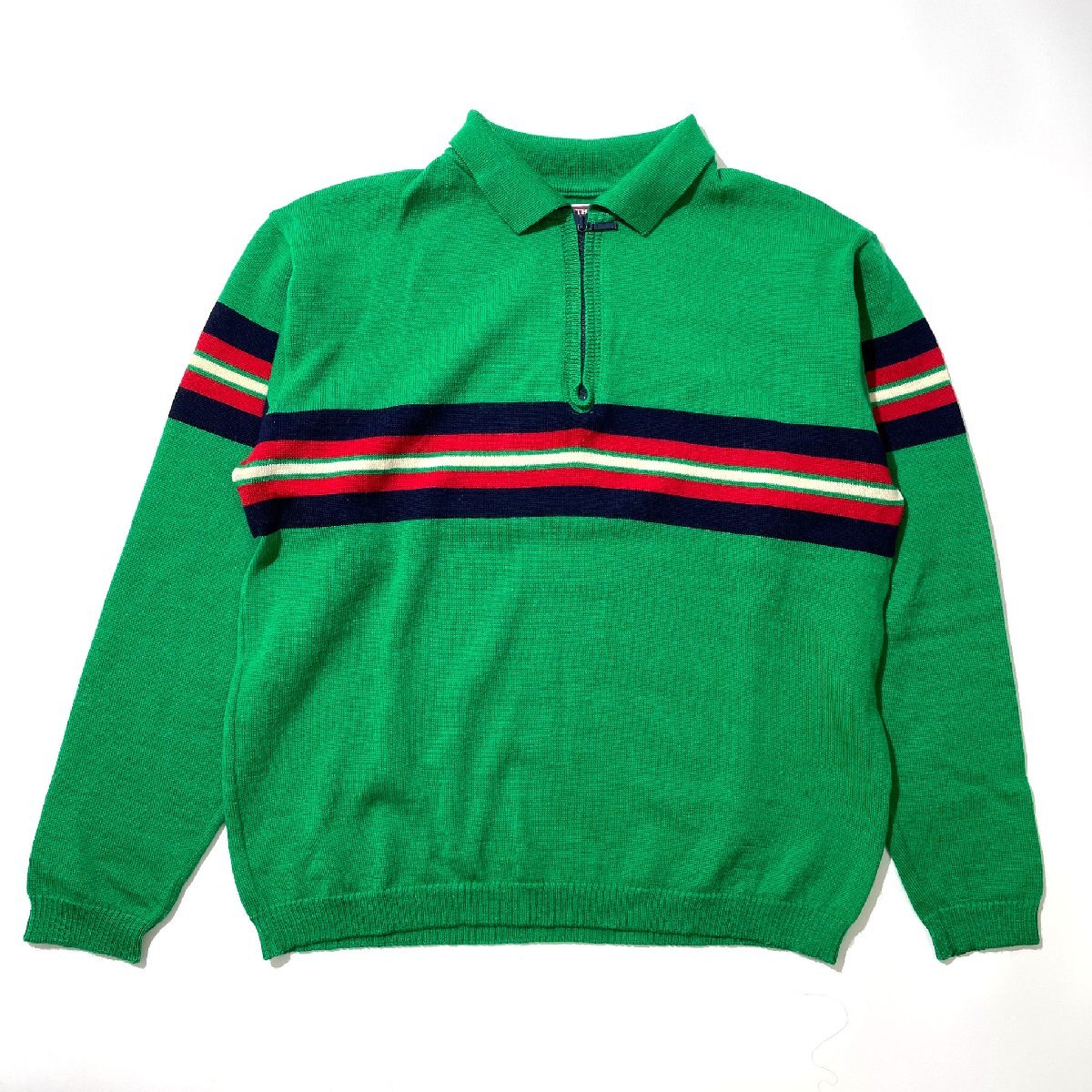 90s Nigel Cabourn AUTHENTIC ナイジェルケーボン ニット ハーフジップ 