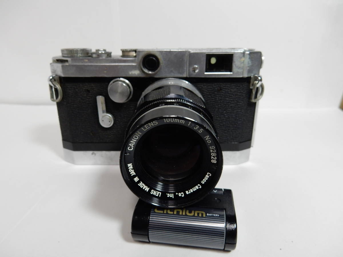 キヤノン100mm F3.5 Lマウント レンズ + 純正100mmファインダー