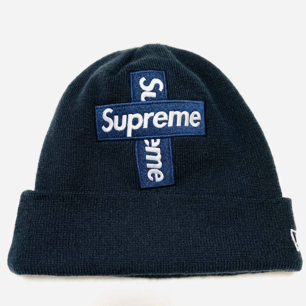 Supreme Cross New Beanie Era Box Logo Grey FW20 x Heather
