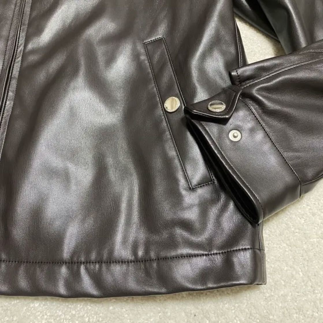 未使用級 定価6万 J.PRESS ジェイプレス 21AW フェイクラムレザー 