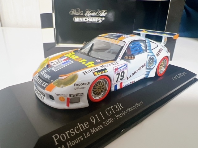 【希少】1/43 ミニチャンプス ポルシェ 911 GT3R 24H ル・マン Le Mans 2000 №79 エルメス HERMAS minichamps porsche 911 gt3r