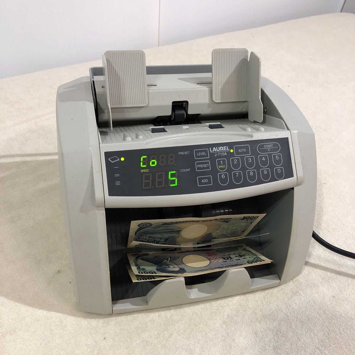 ローレルバンクマシン 紙幣計数機 J-717J LAUREL ローレル バンク