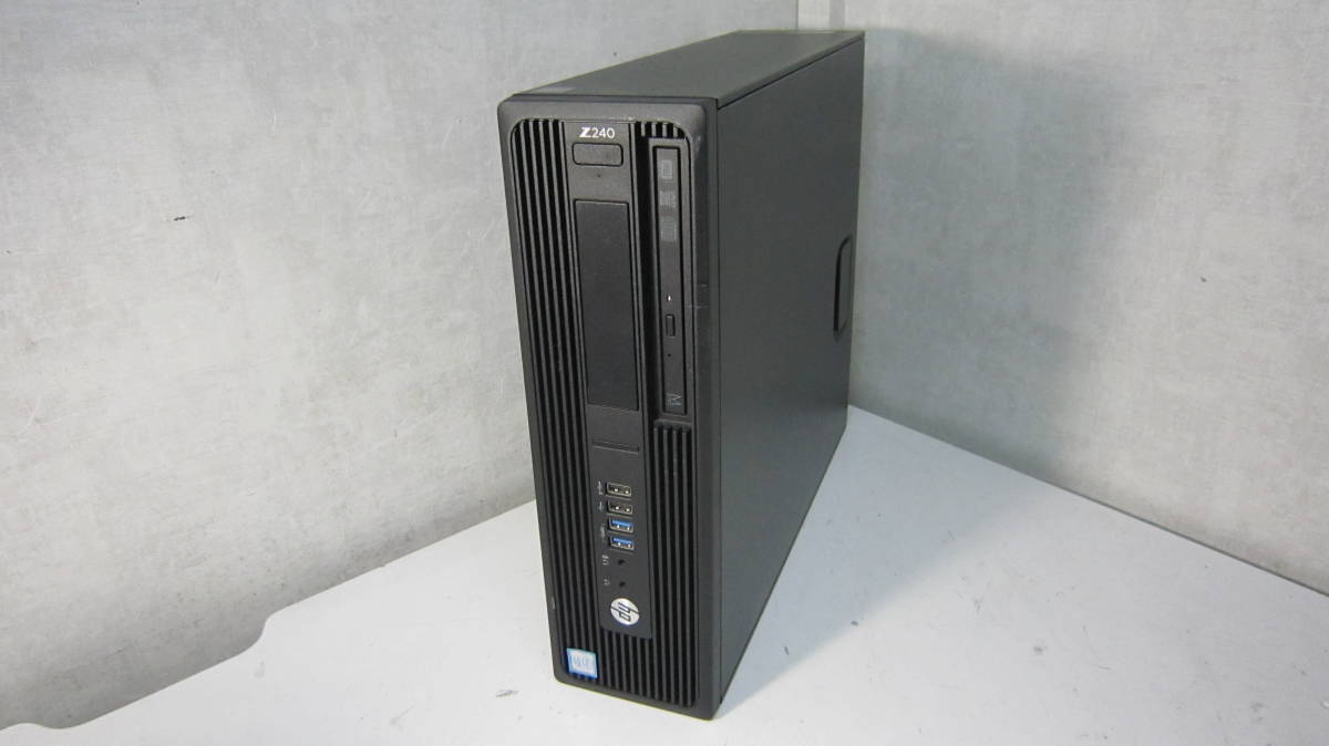 4136★HP Z240 SFF WorkStation　Xeon E3-1225　V5　HDD/無メモリ/8GB グラボ搭載　BIOS確認