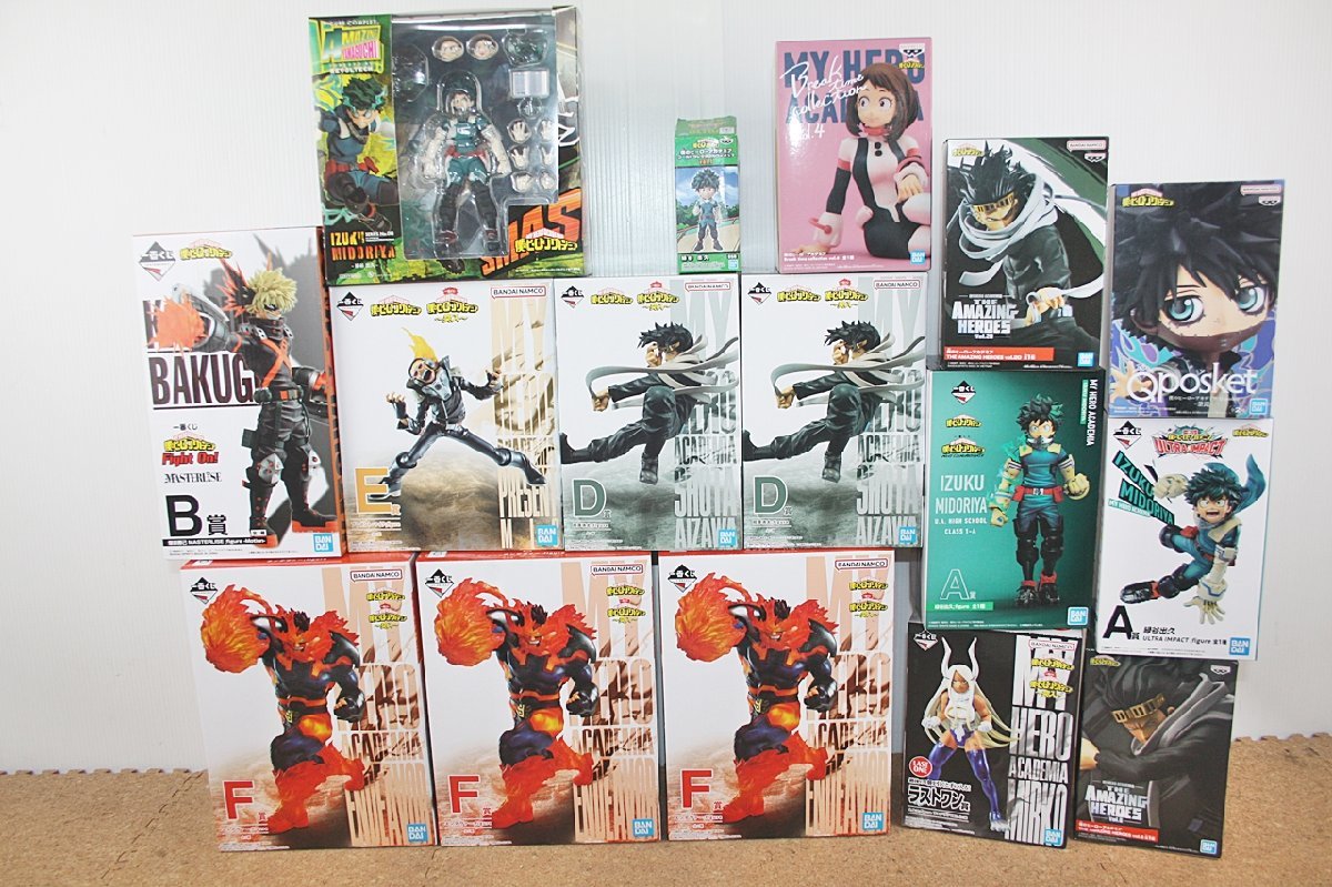 [BB-3-2] 僕のヒーローアカデミア プライズ ほか フィギュア まとめ売り 開封・未開封混在 ジャンク 爆豪勝己 ミルコ エンデヴァー など