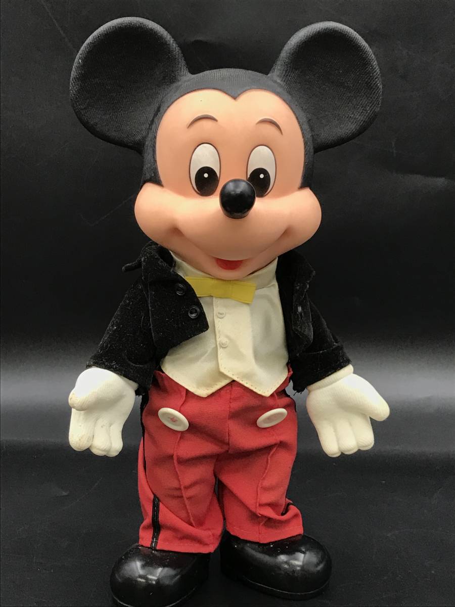ミッキーマウス / ビンテージ・ソフビ人形 TOMY・日本製 1980年代頃
