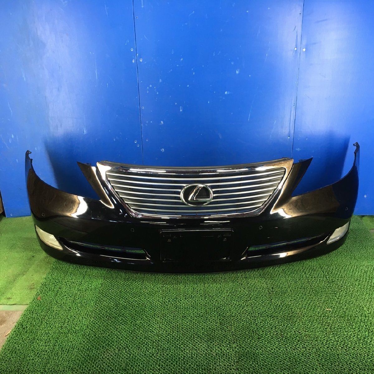 レクサス UVF46 LS600h UVF45 フロントバンパー LS460 LS LS600hL 中期