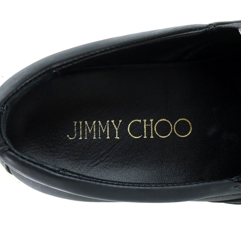 ジミーチュウ JIMMY CHOO スリッポン シューズ スタースタッズ レザー 