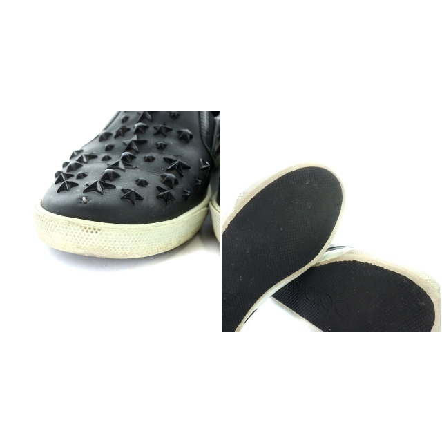 ジミーチュウ JIMMY CHOO スリッポン シューズ スタースタッズ レザー 
