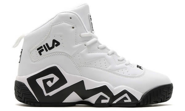 Fila (フィラ) スニーカー シューズ ハイカット MASHBURN MB White ホワイト (23cm) マッシュバーン FHE102 バスケ バスケットボール