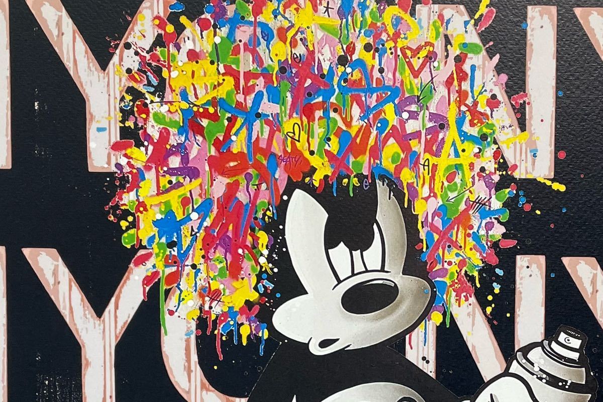 DEATH NYC ミッキーマウス（Mickey）アートポスター 未使用 Yahoo