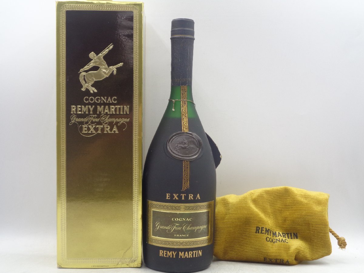 REMY MARTIN EXTRA レミーマルタン エクストラ グラン フィーヌ シャンパーニュ スリム コニャック ブランデー 箱入 未開栓 古酒 F100743