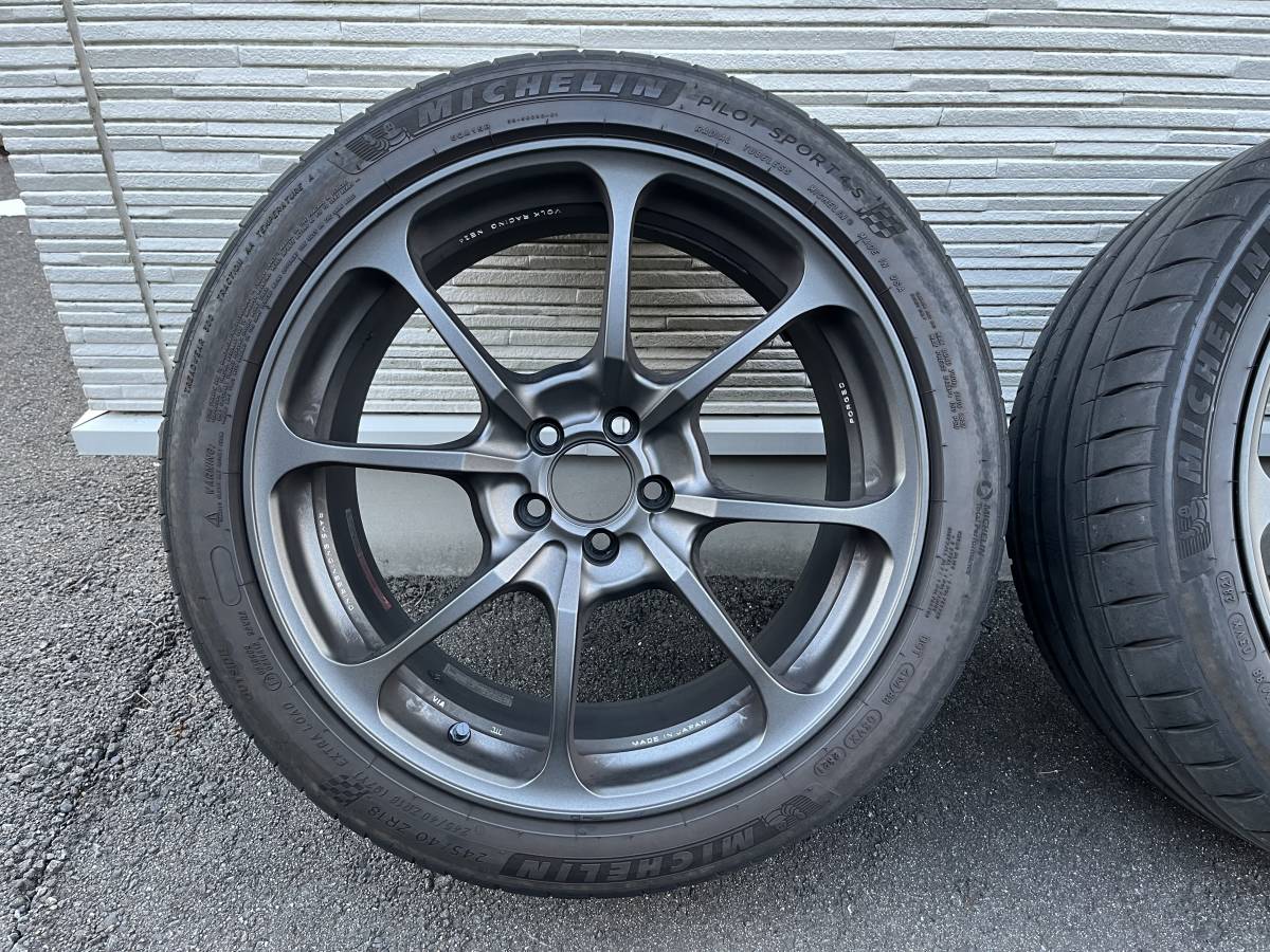 NE24 Rays VolkRacing 4本セット 18 5/100 +42 245 40 18 PS4S GR86 