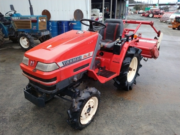 熊本県 ヤンマー トラクター Ke-3D 13馬力 ロータリー付 1002h 中古 直P7088678