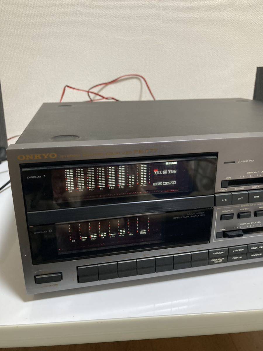 ONKYO PE-F77 グラフィックイコライザー (オンキョー ステレオ CD