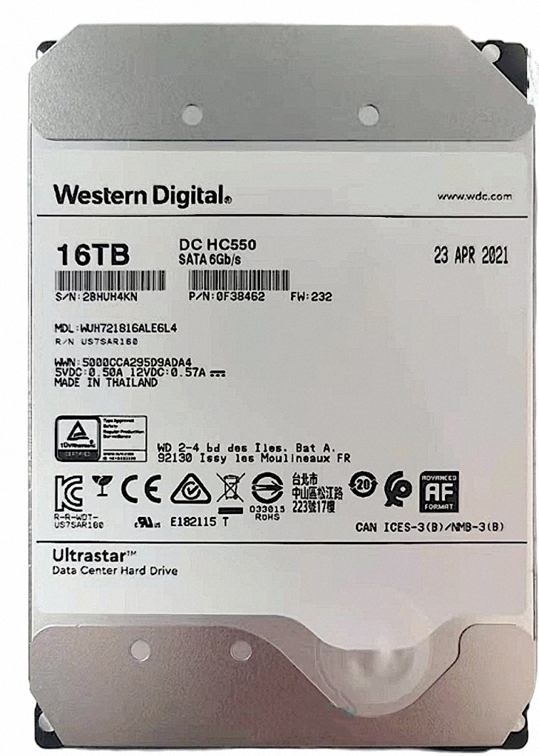 定番，安い HDD Western Digital WUH721816ALE6L4 16TB 7200rpm HDD 6Gb/s SATA3 国内発(2TB～)｜売買されたオークション情報、yahooの商品情報をアーカイブ公開 - オークファン 3.5 SerialATA
