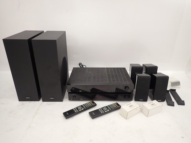 DENON デノン デンオン ホームシアターシステム DHT-S500HD 2セット リモコン付き □ 690F1-5