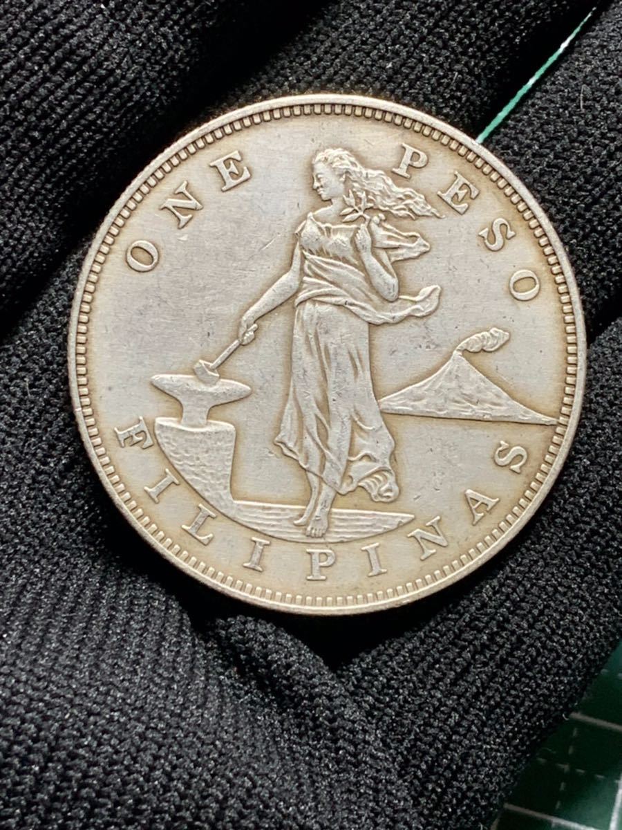 Ω米国領 フィリピン 1ペソ 1905年 ミント無し アメリカ 検）古銭硬貨 
