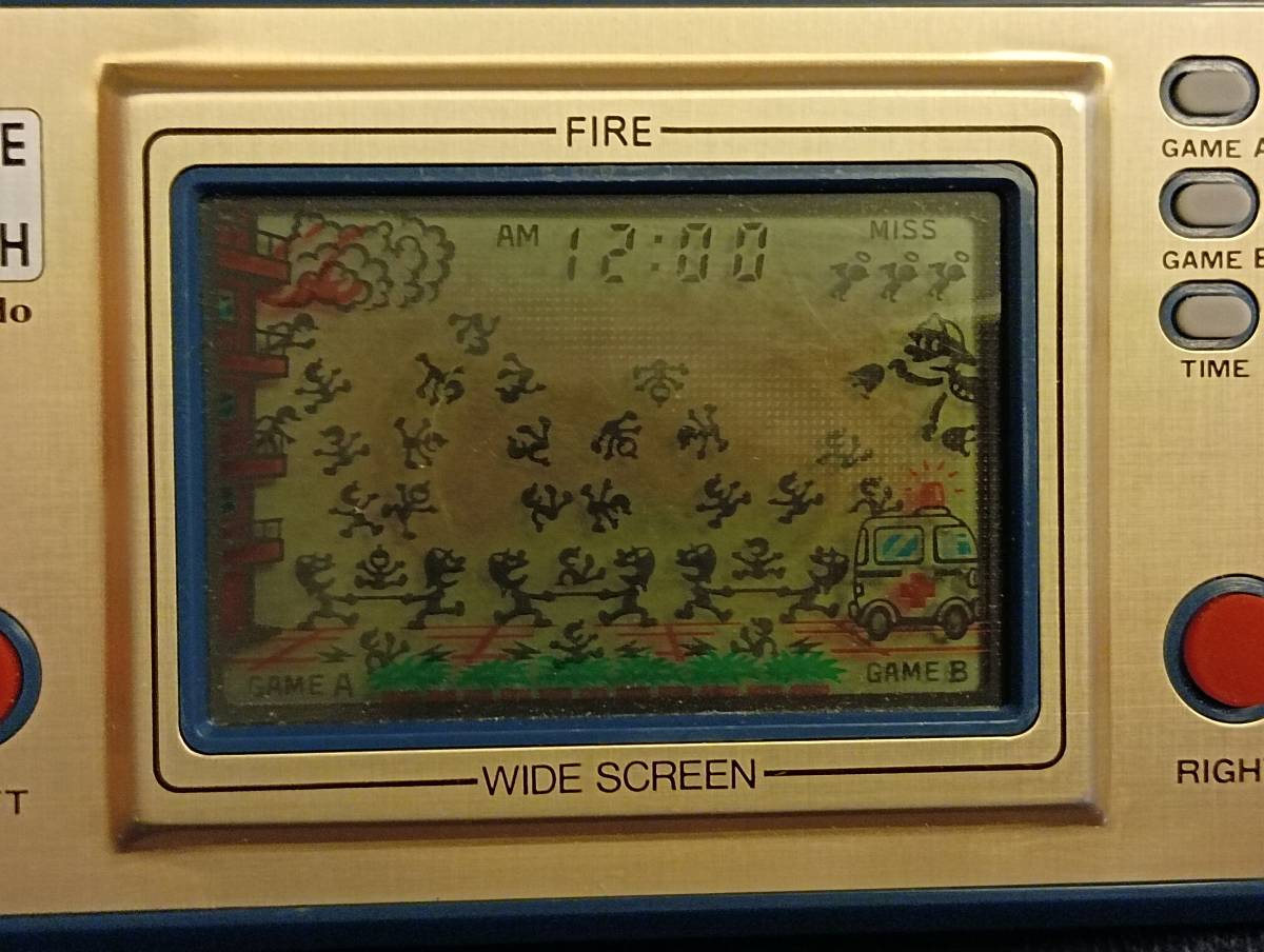 ゲームウォッチ / GAME&WATCH FIRE / ファイア ワイドスクリーン版 FR