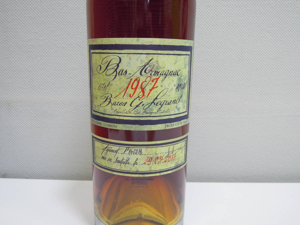 酒祭 洋酒祭 バロン ガストン ルグラン 700ml 40％ BARON GASTON