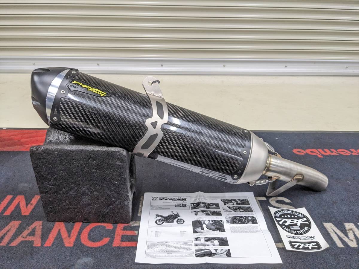 ■未使用□Versys1000　15-18用Two Brothers Racing（ツーブラザーズレーシング）S1R スリップオンマフラー ヴェルシス1000　ベルシス