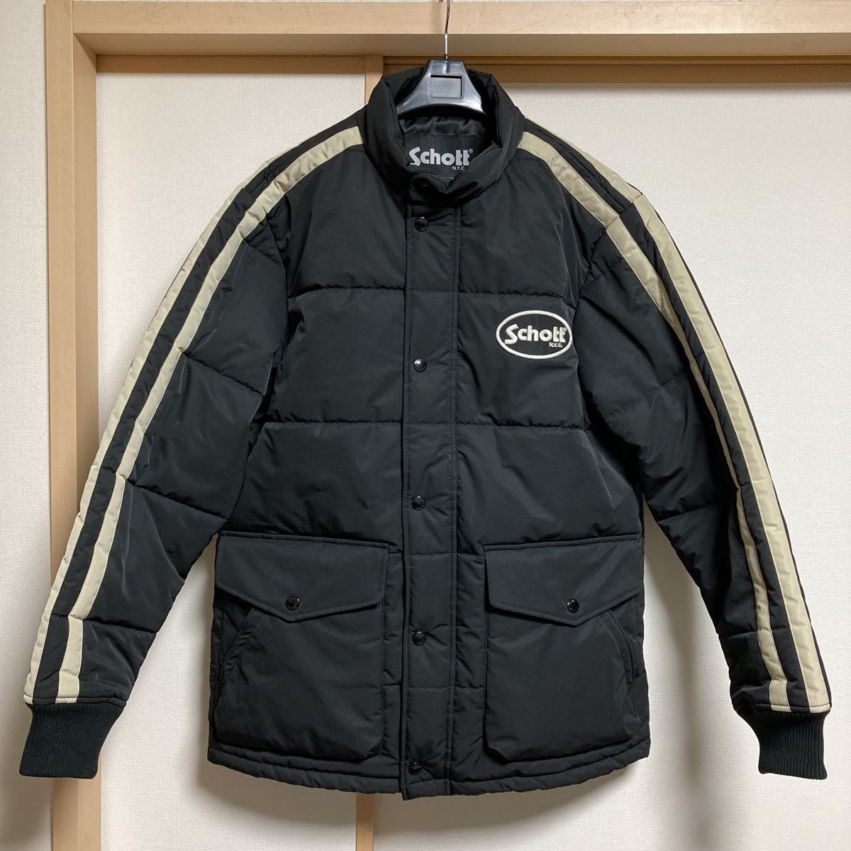 新品，SALE 極 Schott N.Y.C. ショット レーシングジャケット ブラック Mサイズ 782-2252002(ジャケット、上着)｜売買されたオークション情報、yahooの商品情報をアーカイブ公開 - オークファン 男性用