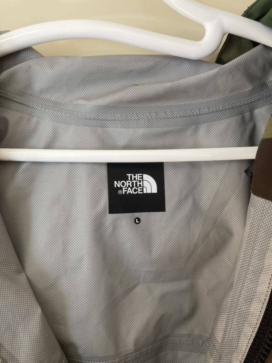 【美品】【送料無料】ザ・ノースフェイス　レインウェア メンズ Ｌサイズ　迷彩