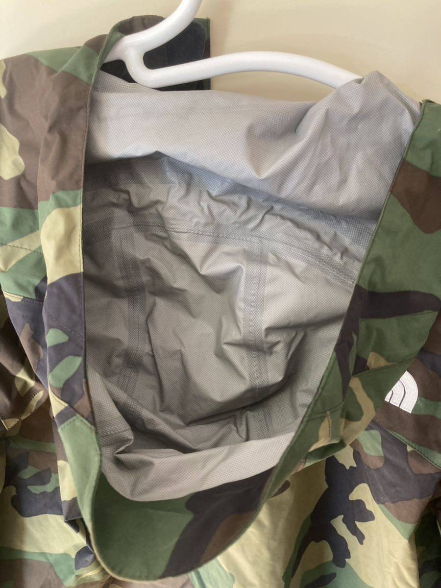 【美品】【送料無料】ザ・ノースフェイス　レインウェア メンズ Ｌサイズ　迷彩