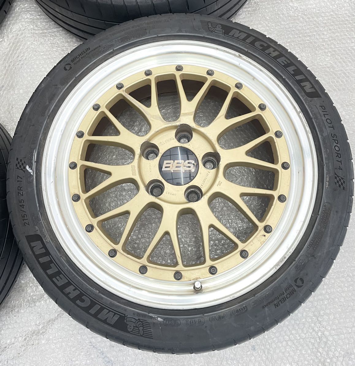 希少！】BBS LMP067 7J ＋42 17インチ 5H pcd114.3 ミシュラン 215/45 