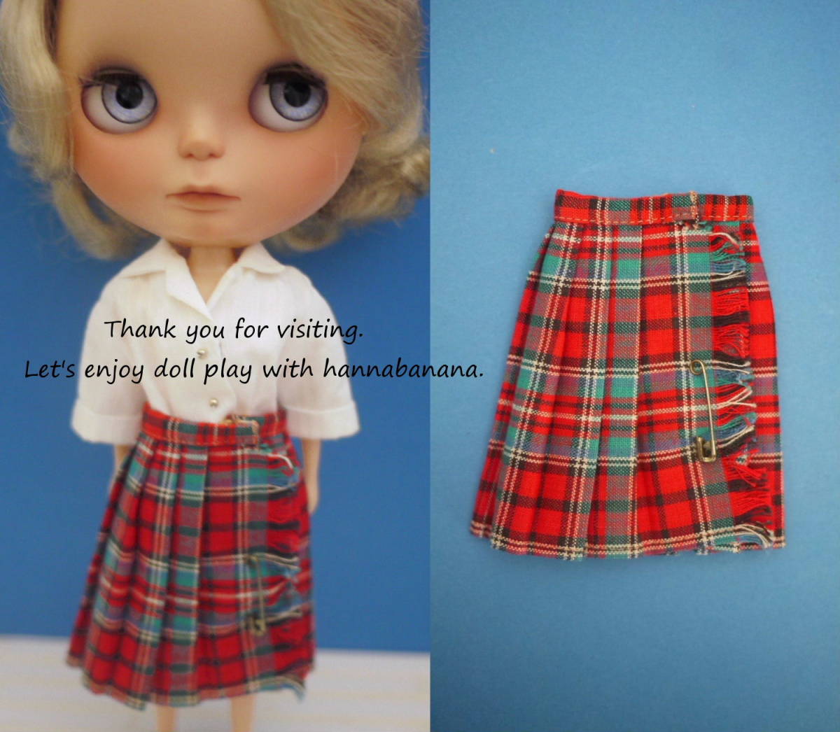 151* ヴィンテージ タミーちゃん Pleated Plaid Skirt タータン