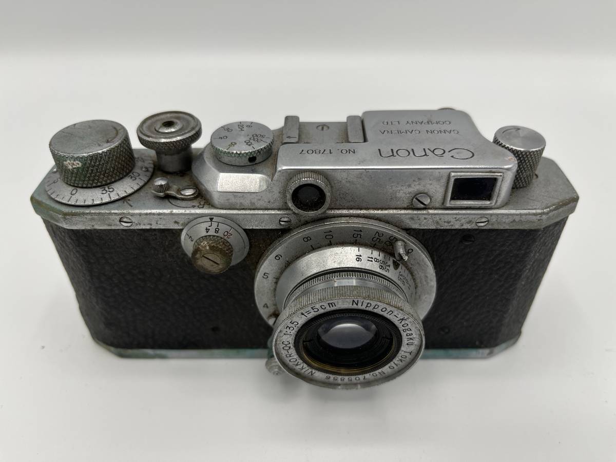 Canon/キヤノン レンジファインダー NIKKOR-Q.C 1:3.5 5cm Nippon