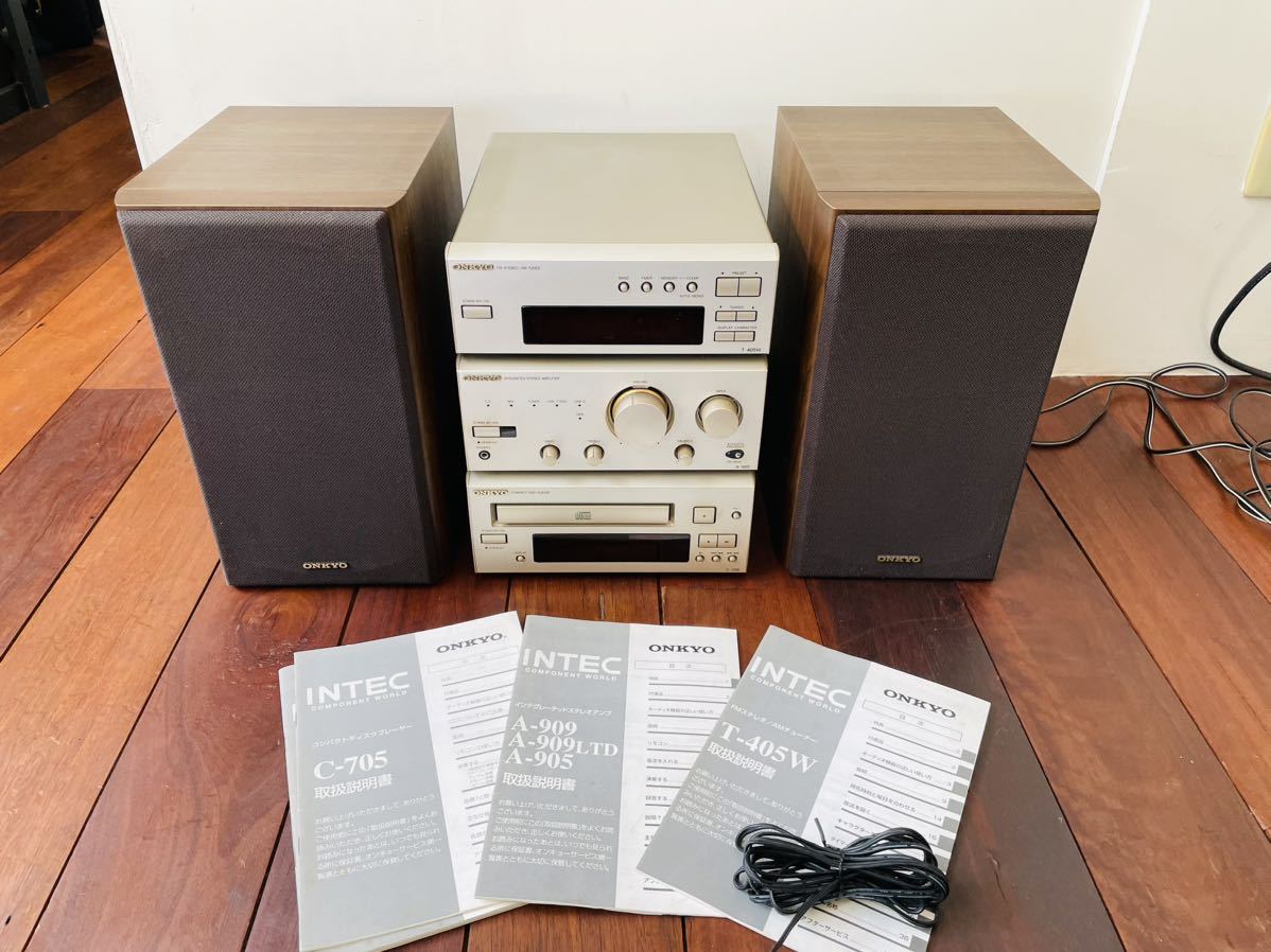 ONKYO オンキョー A-905 T-405W C-705 システムコンポ アンプ/AM FM